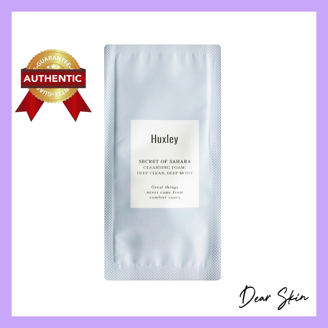 Huxley Sữa Rửa Mặt - Cleansing Foam Deep Clean Deep Moist mini size 3 ml