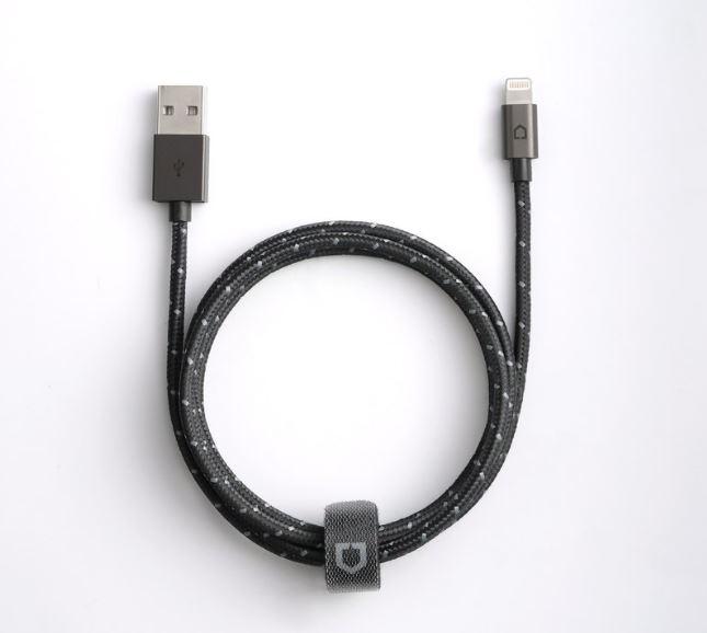 Cáp Lightning Rhinoshield Nylon chuẩn MFI siêu bền