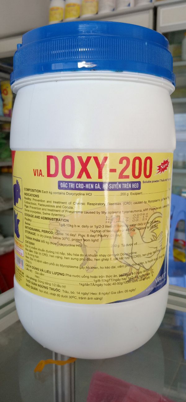 Doxy 200 t rị viêm phổi gà - 064