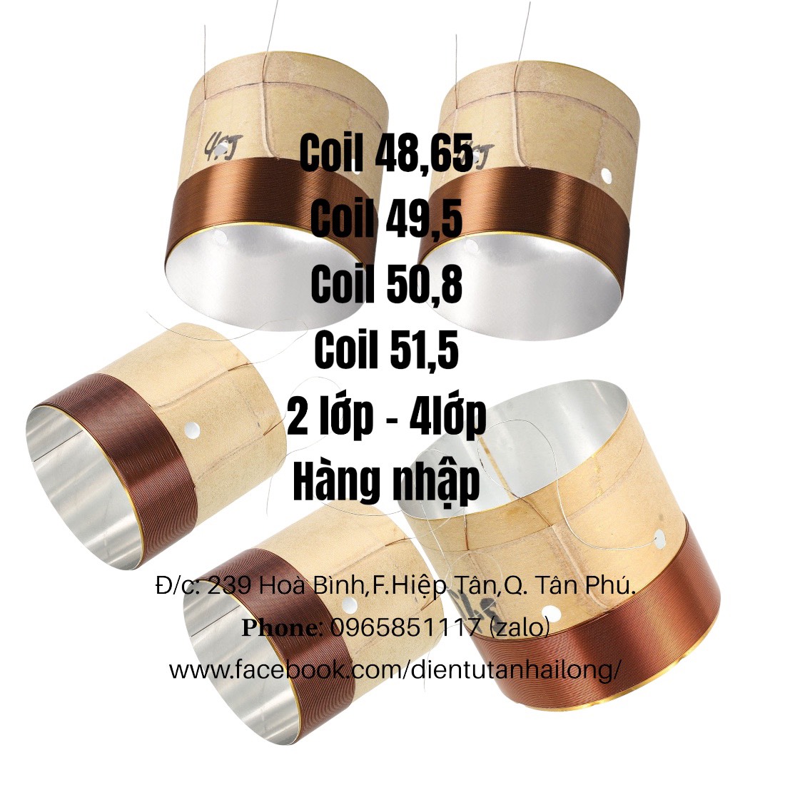 Coil loa 48.65 --> 51.5 lớp