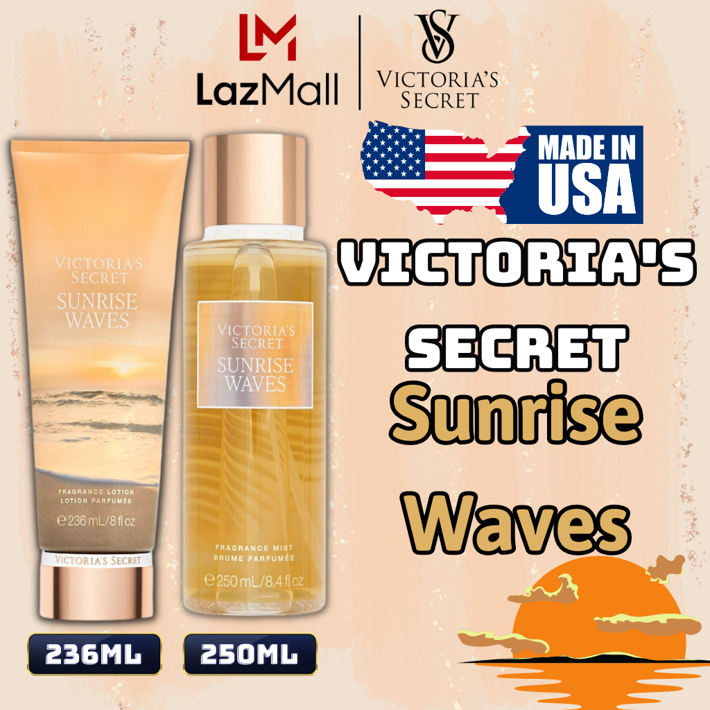 Victoria Secret Sunrise Waves Chính Hãng, Body Mist Victoria Secret 250ml, Lotion Victoria Secret 236ml