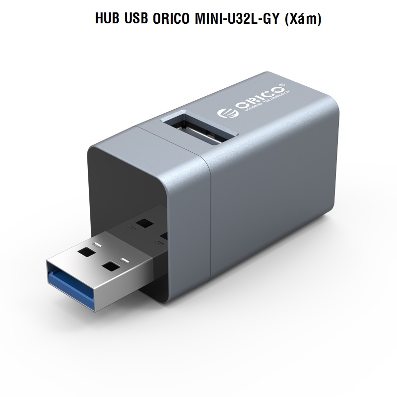 Bộ chia 3 cổng usb 3.0/ usb 2.0 orico mini-u32l