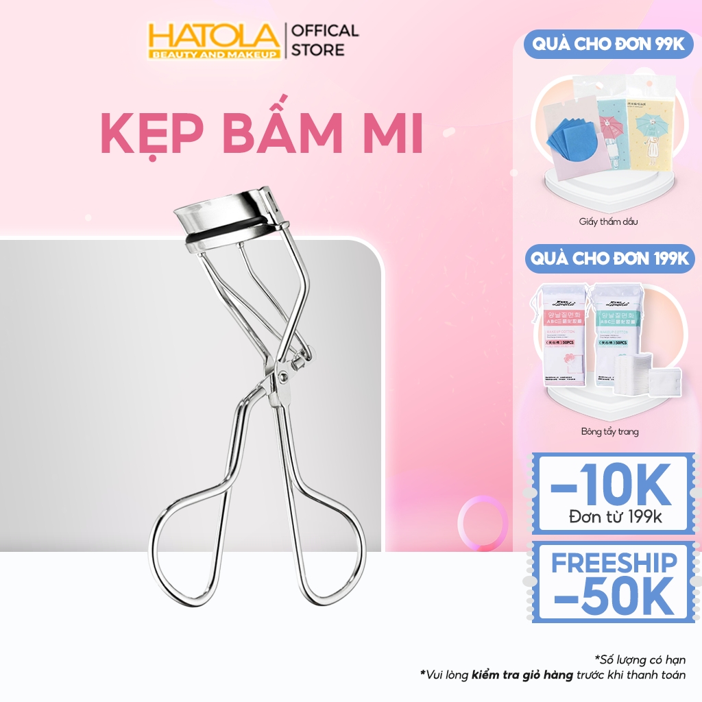 Kẹp bấm mi siêu cong chuyên dụng có đệm Silicon dễ dàng sử dụng giúp cong mi tránh gây rụng mi gẫy mi tiện lợi trong trang điểm KM-MI