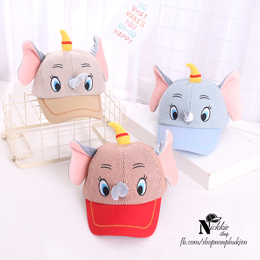 Mũ kết chú voi con cho bé từ 2 đến 4 tuổi