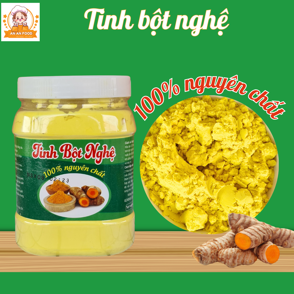 Tinh bột nghệ nguyên chất 500gram - Cam kết nguyên chất, không pha trộn