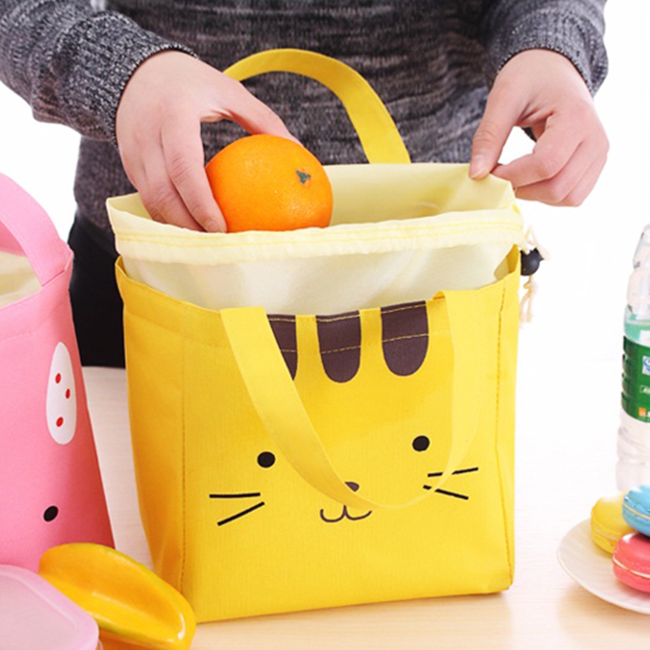 { Giá Hủy Diệt } Túi Cầm Tay - Túi  Xách Tay Giữ Nhiệt Hình Thú Loại Dày SBC  Shalla Tặng túi  đựng điện thoại chống nước { Hàng Mới Về }