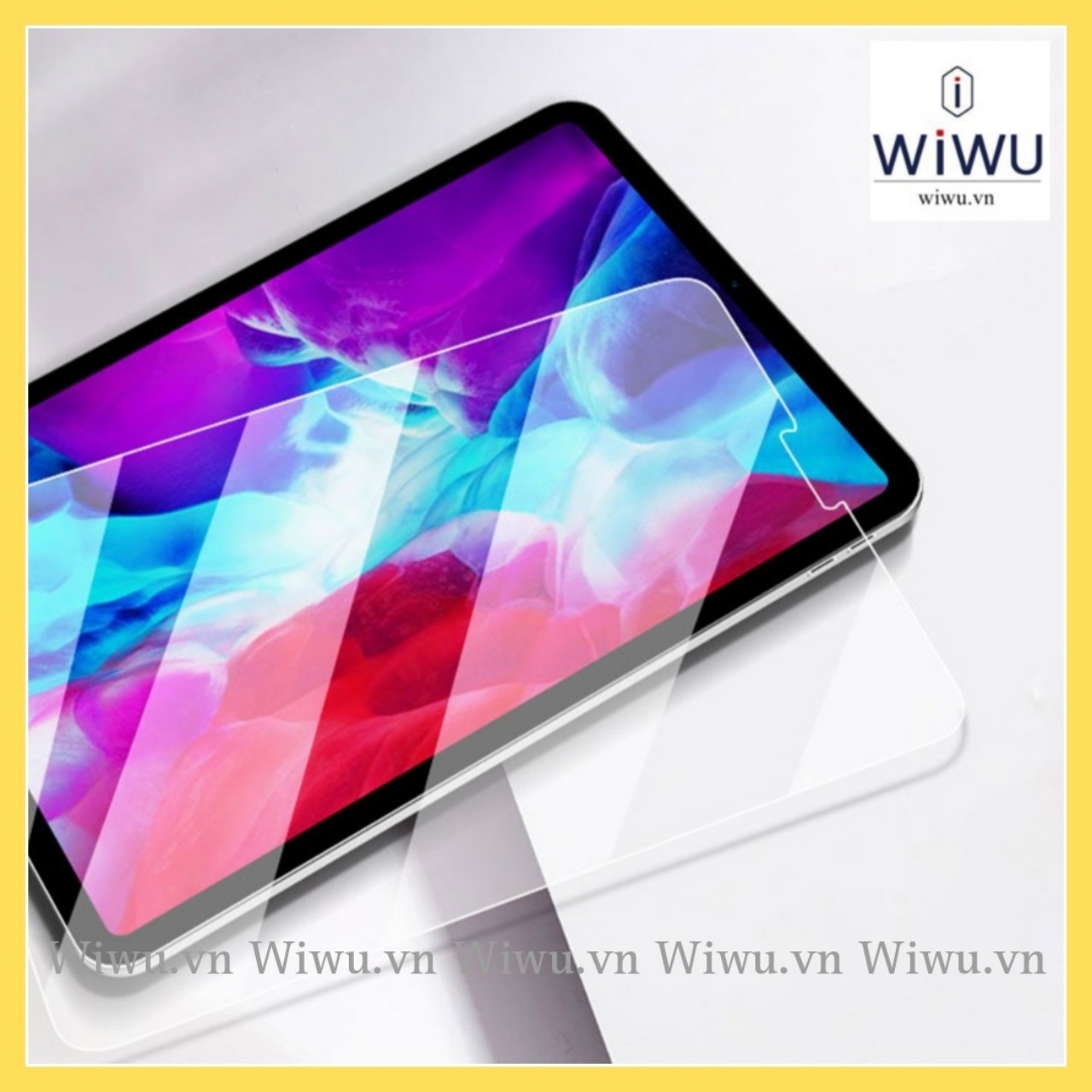 Kính cường lực trong suốt wiwu ivista cho tablet pad pro m1 11 inch , pro 12.9 inch , air 4 /5 10.9 inch , gen 9/8/7 10.2 inch full box
