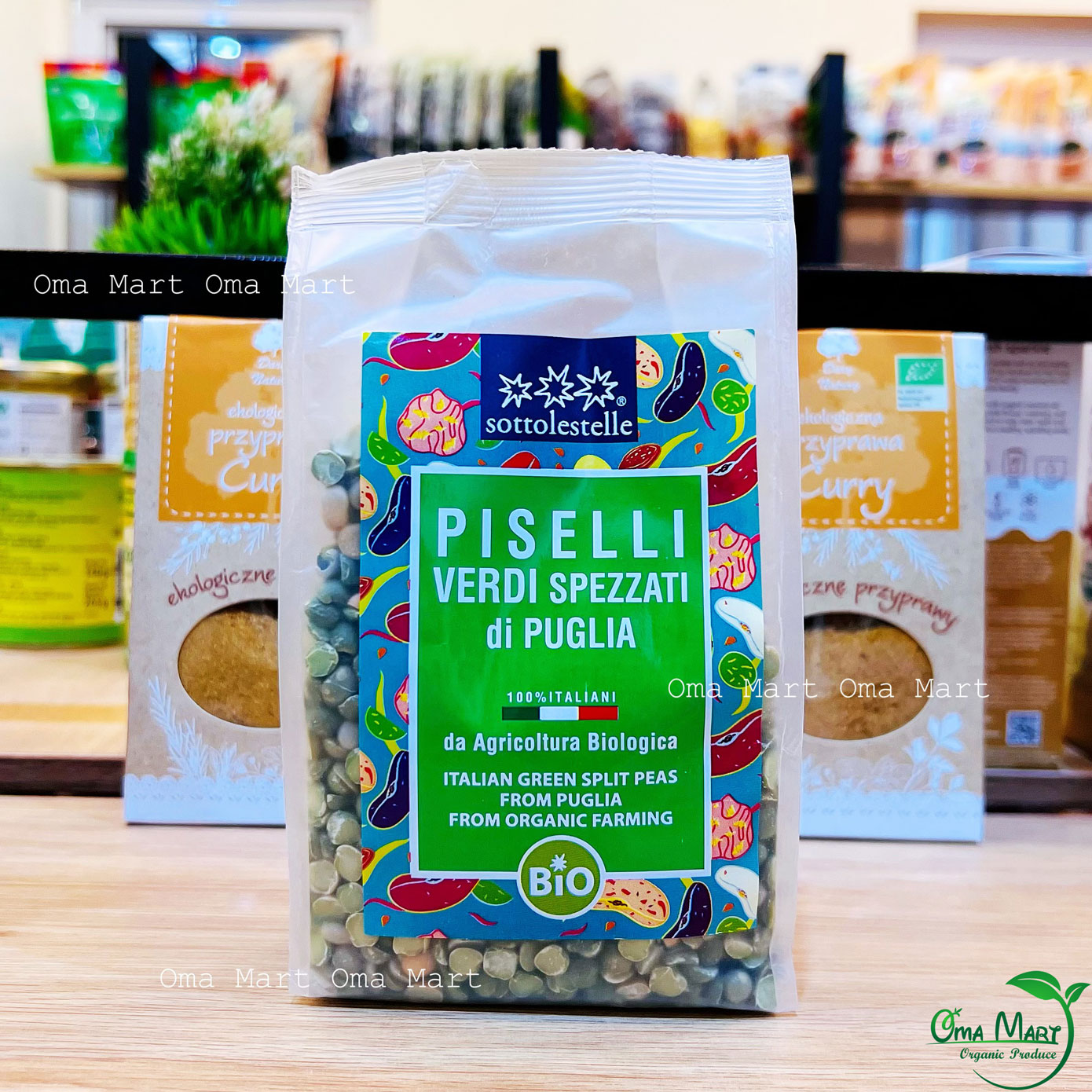 Đậu hà lan xanh hữu cơ Sottolestelle 400g