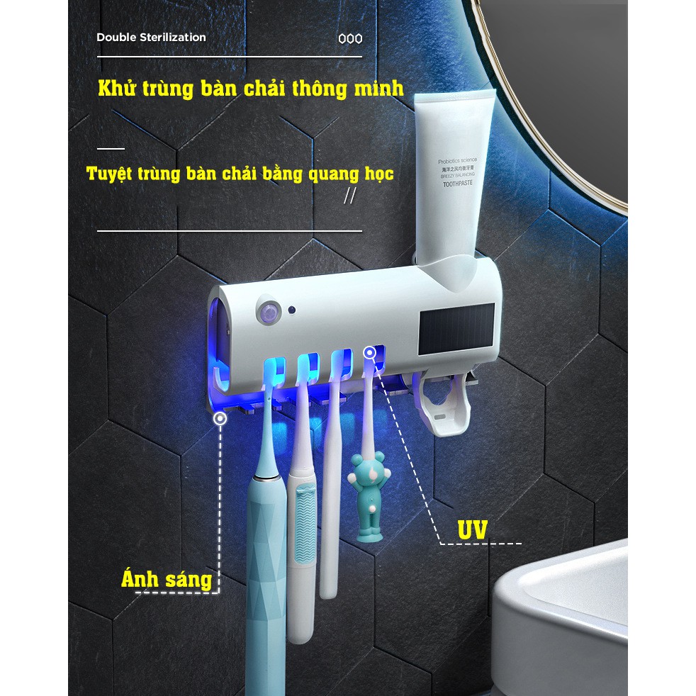 Bộ Nhả Kem Kèm Giá Để Bàn Chải Diệt Khuẩn
