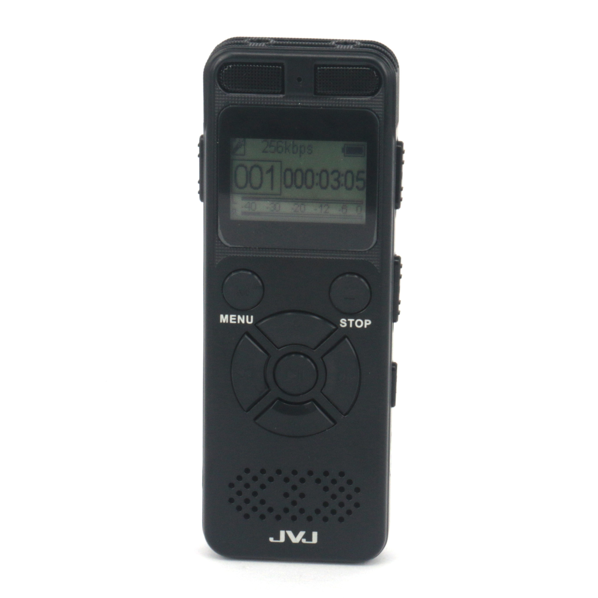 Máy ghi âm jvj j125 16gb - black, thiết kế vỏ ngoài kim loại cao cấp, mỏng và nhẹ, với bộ nhớ tích hợp lên tới 16GB cho bạn tha hồ lưu trữ hơn 4000 tệp nội dung thoải mái