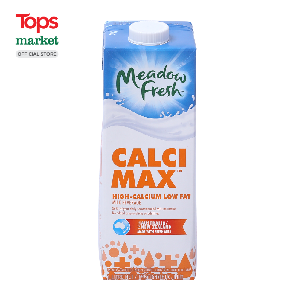 Sữa Tươi Meadow Fresh Tiệt Trùng Giàu Canxi 1L - Siêu Thị Tops Market