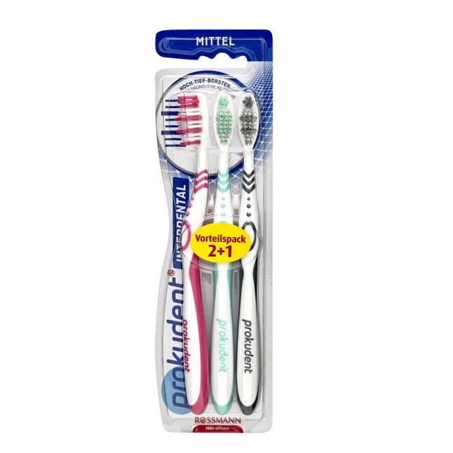 Set 3 bàn chải prokudent chuẩn của đức