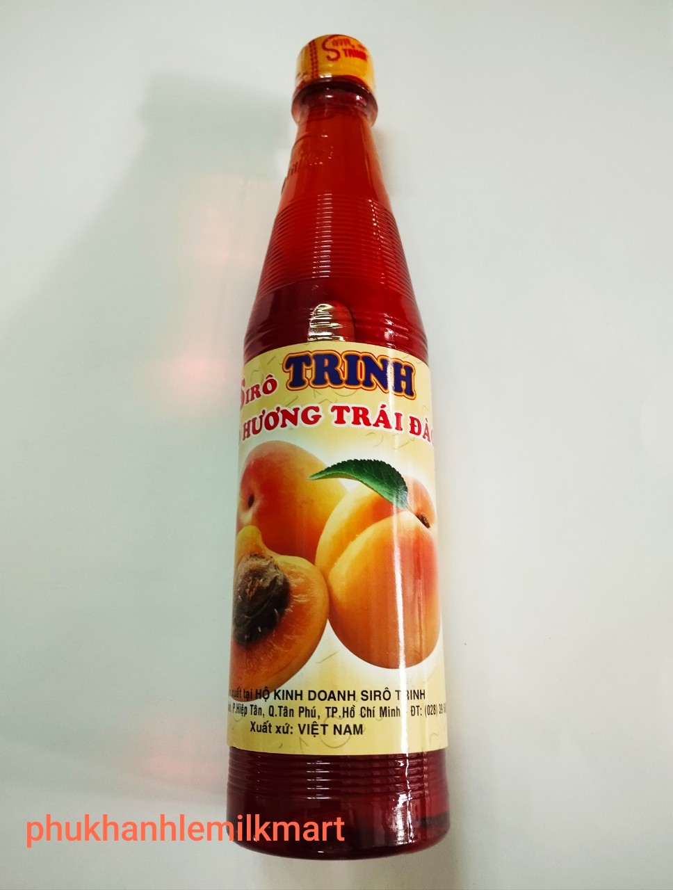 Siro Trinh chai 600ml - đủ mùi đào, dâu, vải, sâm dứa, mãng cầu