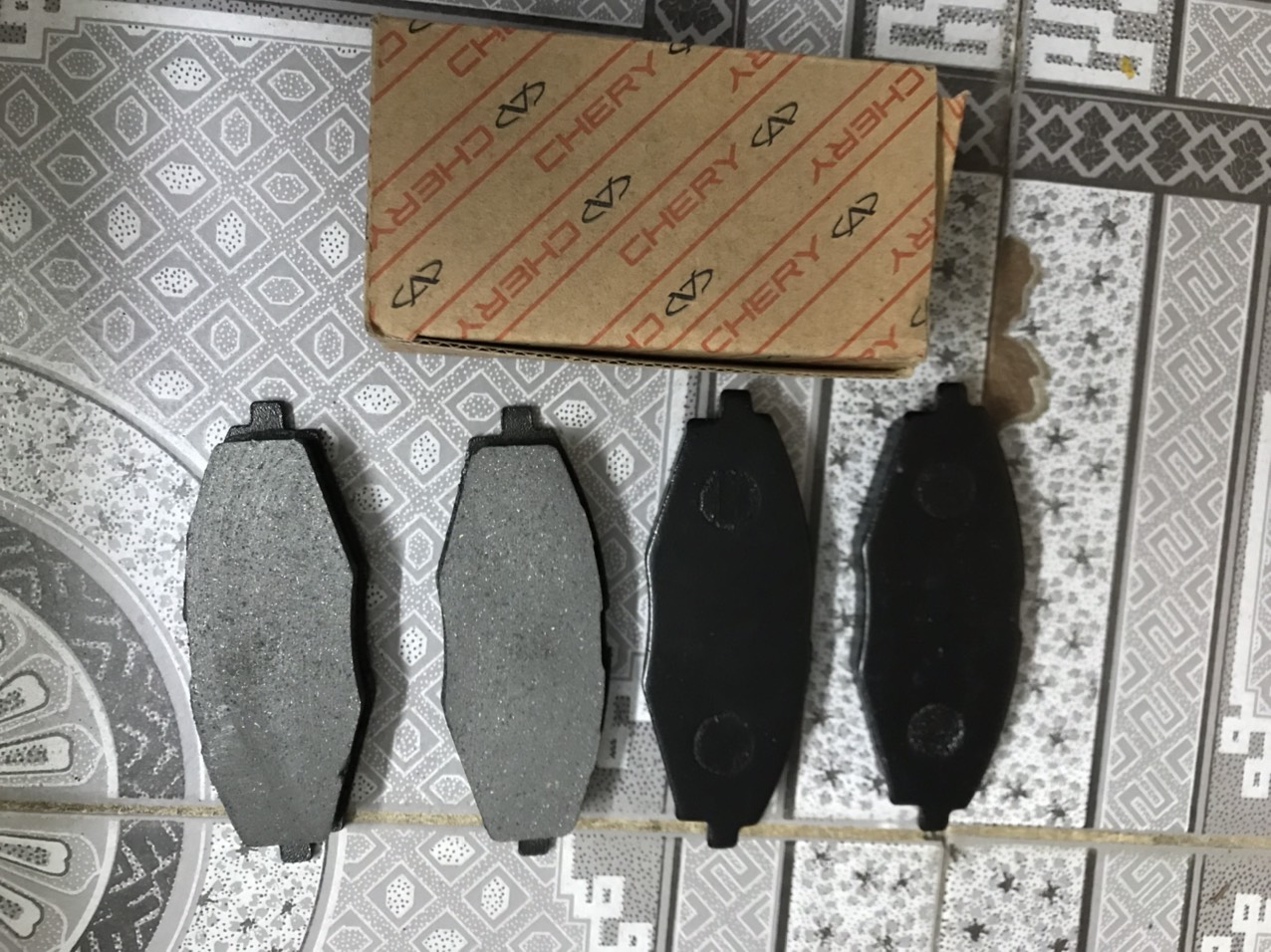 Bộ má phanh trước xe qq3, matiz 1,2