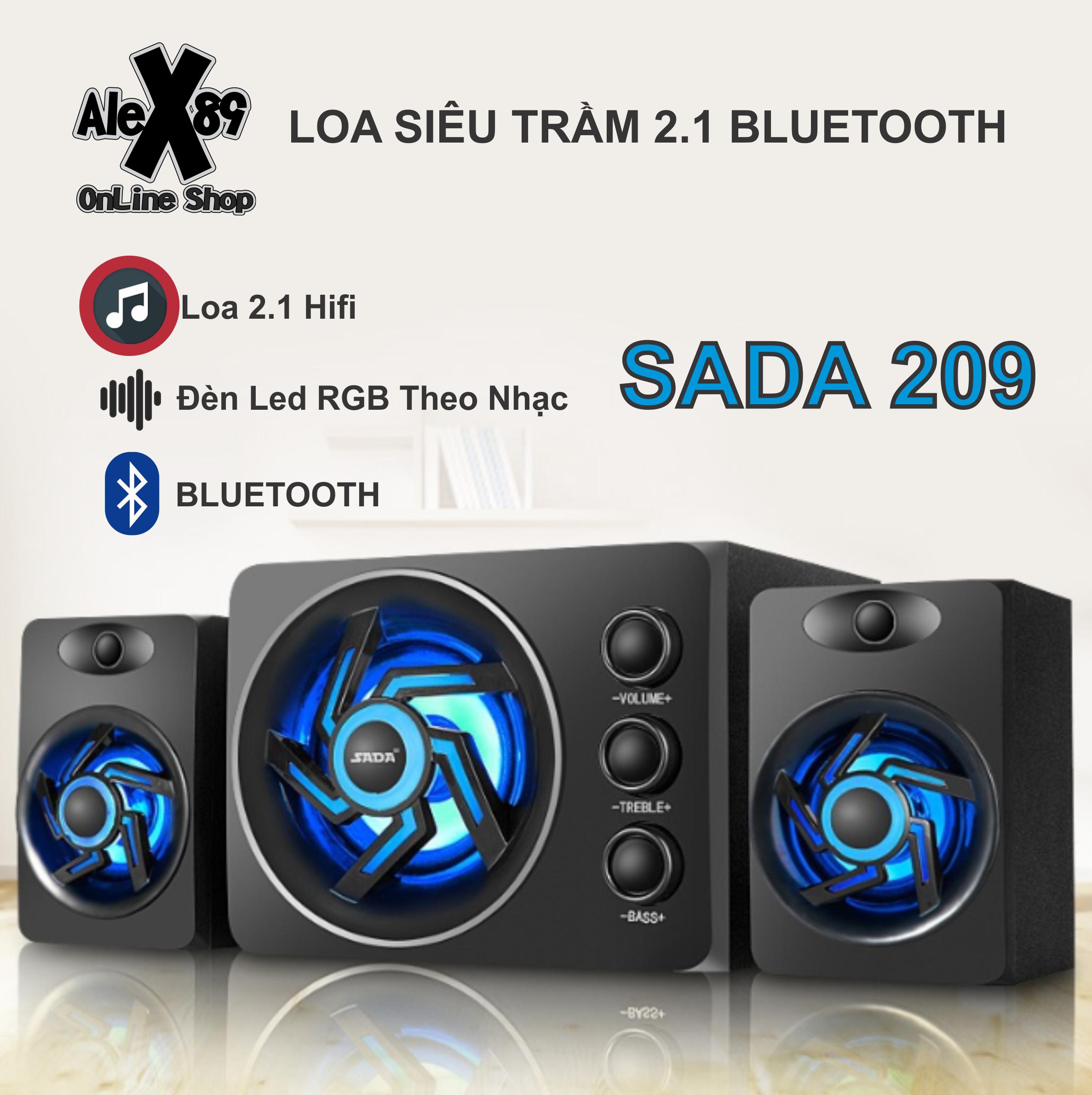 🔥17.9 - 30.9🔥Loa Vi Tính Sada D209 Gaming Bluetooth Siêu Trầm
