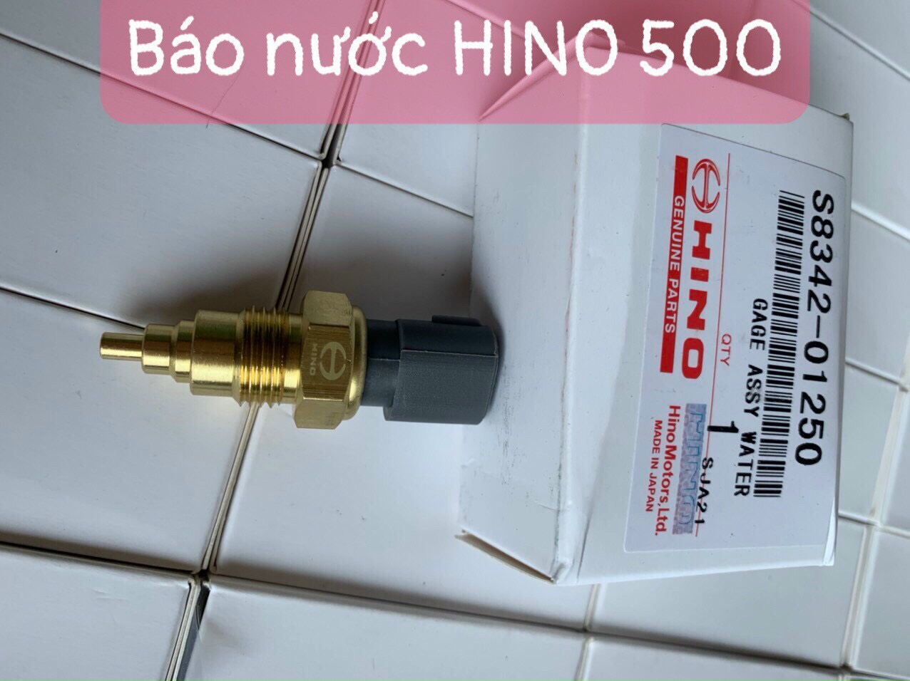 Cảm biến nhiệt độ nước hino500 , báo nước xe hino 500 , cảm biến hino500