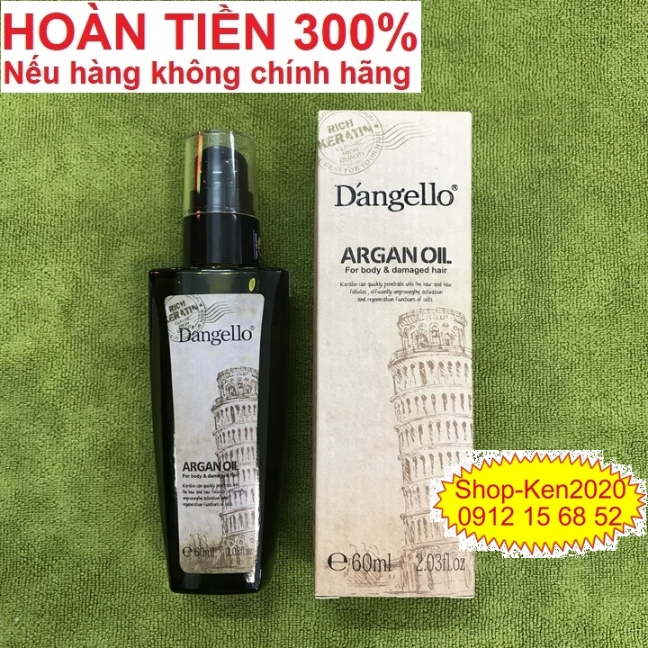 Tinh dầu dưỡng tóc Dangello Argan Oil 60ml