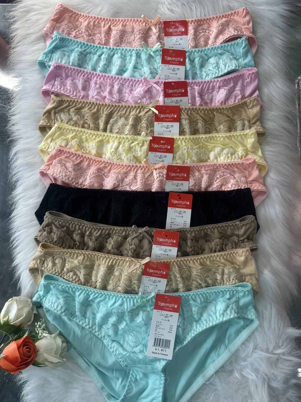 COMBO 5 Quần Lót Nữ, Quần TRIUMPH CAO CẤP Cotton-Xuất Khẩu Trơn Mềm Mịn Đủ Màu Đủ Size Cho Các Nàng - Shop Kim Yến 5