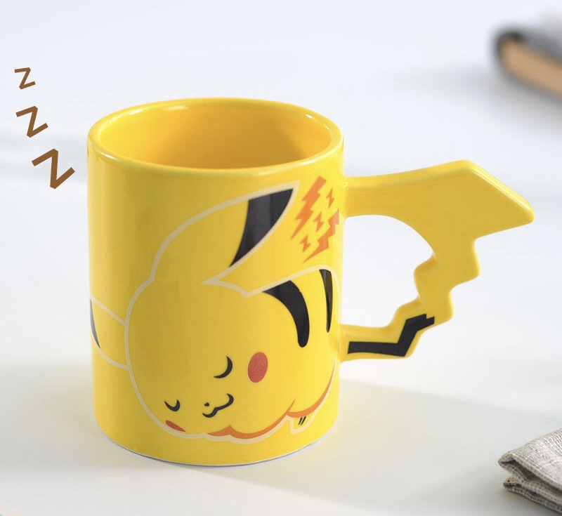 Cốc sứ Pokemon Pikachu ngủ gật 370ml