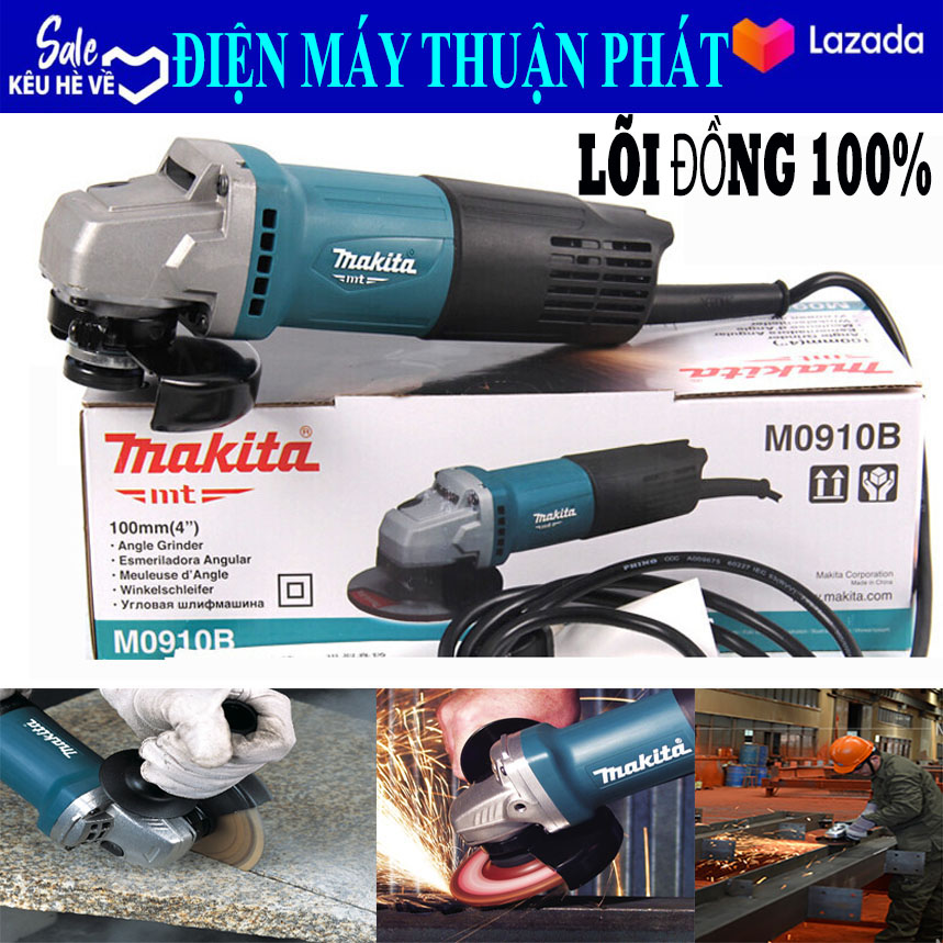 Máy mài Makita nhật bản công tắc đuôi, Máy mài cắt Makita 100% lõi đồng .Máy mài makita công tắc gạt đuôi bền vình viễn - 100% dây đồng - Máy mài cầm tay - Máy cắt cầm tay