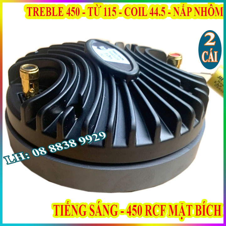 Cặp loa treble kèn rcf 450 coil 45 nắp nhôm mặt bích cao cấp nhập khẩu - giá 2 loa
