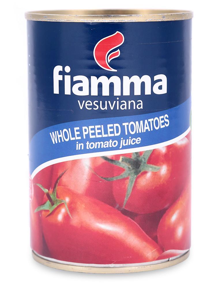 Cà chua lột vỏ nguyên trái Fiamma 400g HTA-HCM
