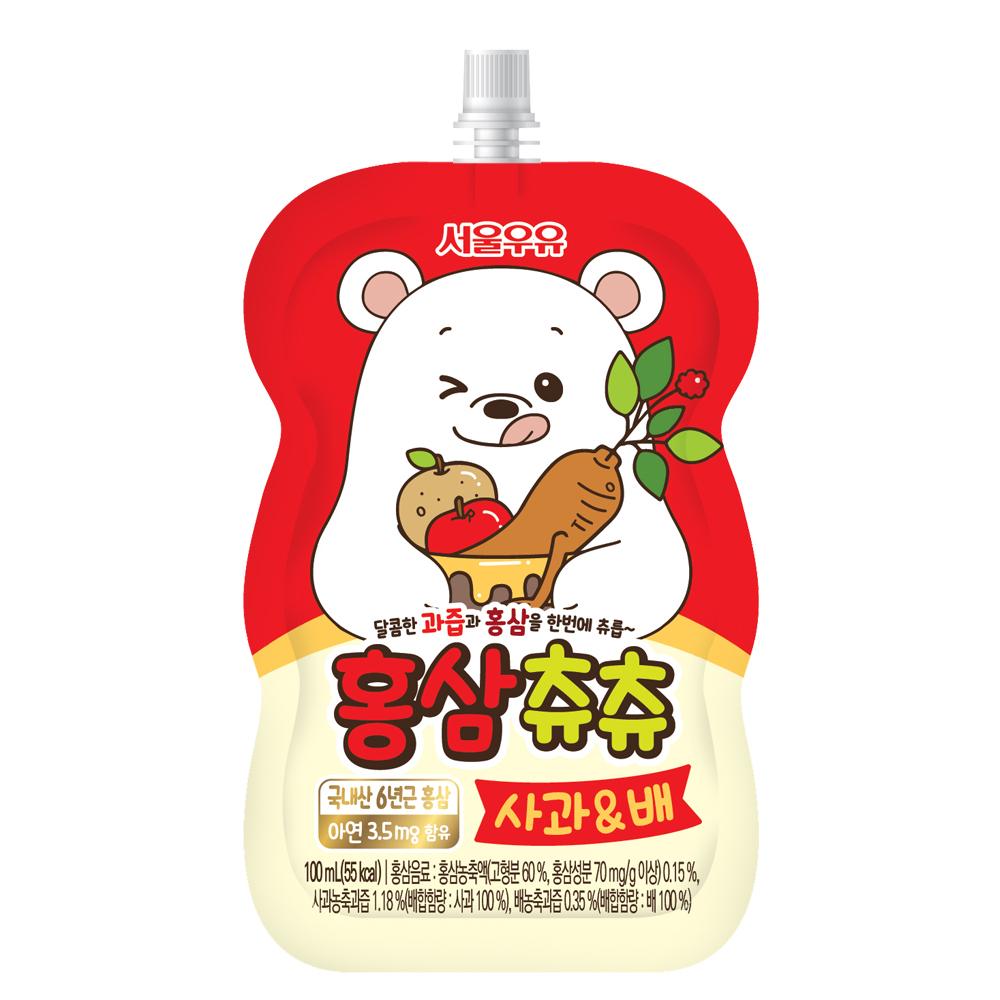 Nước uống hồng sâm CHUCHU vị táo lê