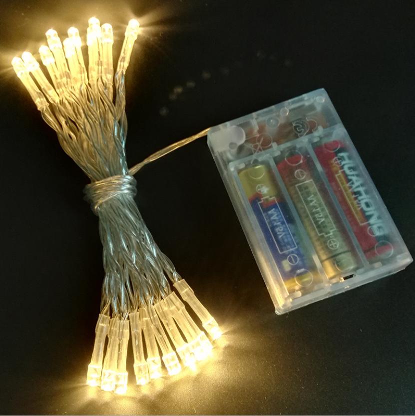 Đèn led dây bóng nhỏ 3m với 20 bóng, màu vàng ấm