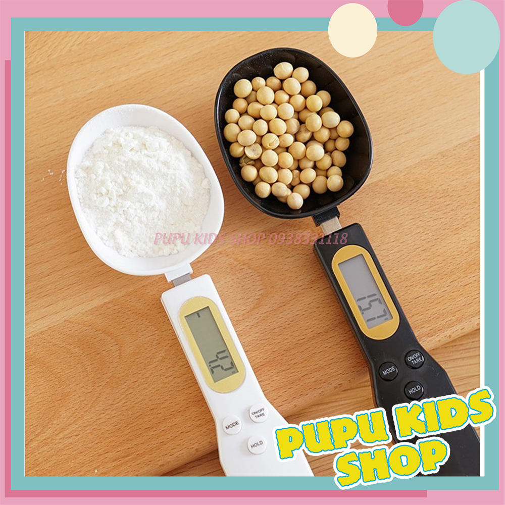 Thìa Cân Đo Gia Vị, Bột, Thức Ăn Điện Tử Chính Xác 0.1g-500g (Kèm Pin, Có Hộp) PUPU KIDS SHOP