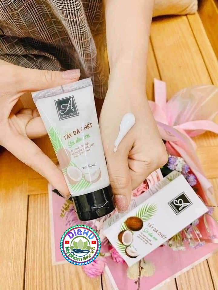 Tẩy tế bào chết - sợi dừa non - a.