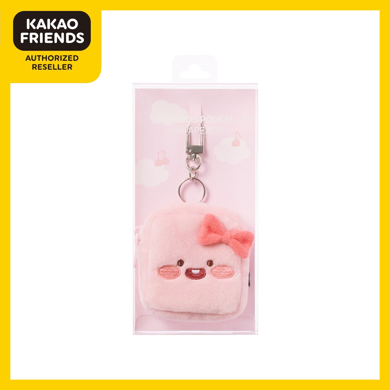 Túi Đựng Airpod Apeach F09809 - Kakao Friends - Túi airpod 2 little apeach dễ thương cute chính hãng