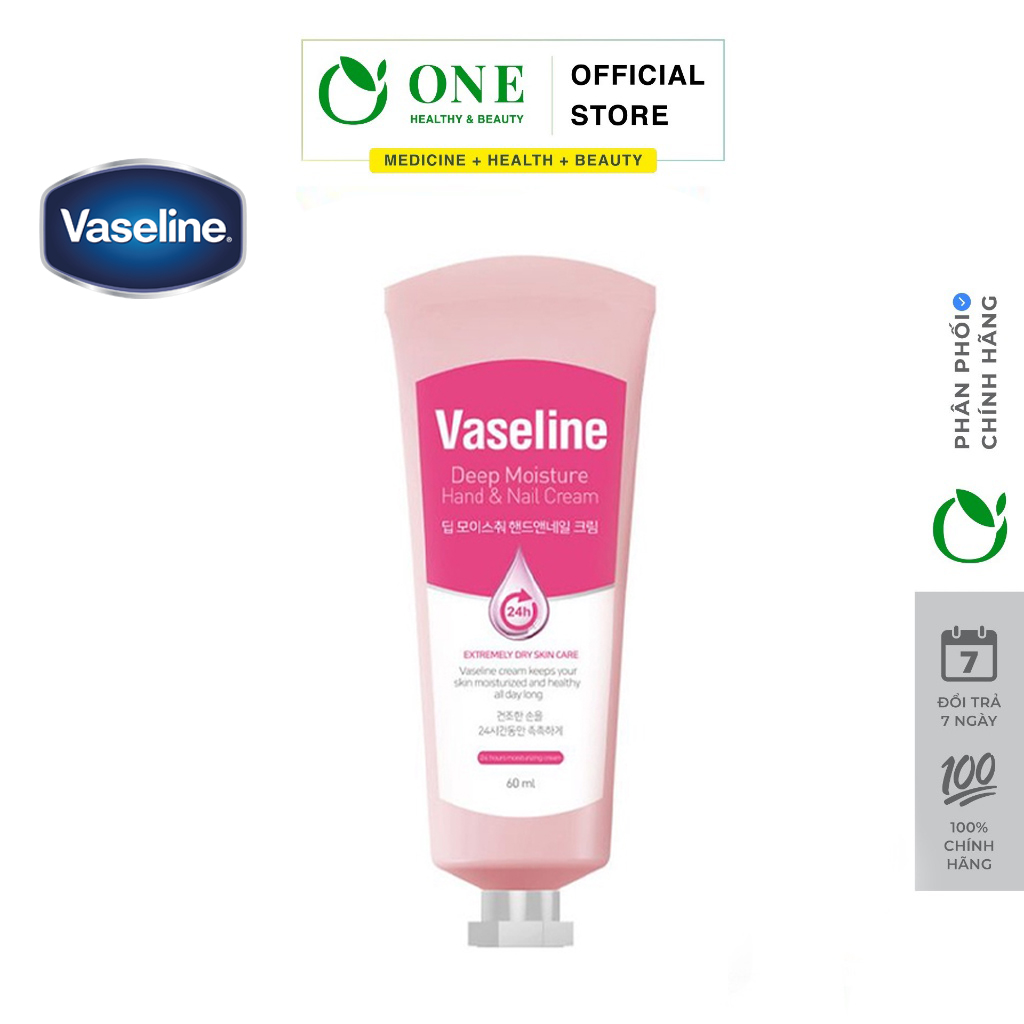 Kem Dưỡng Da Tay Và Móng Vaseline Deep Moisture Hand & Nail Cream 60ml