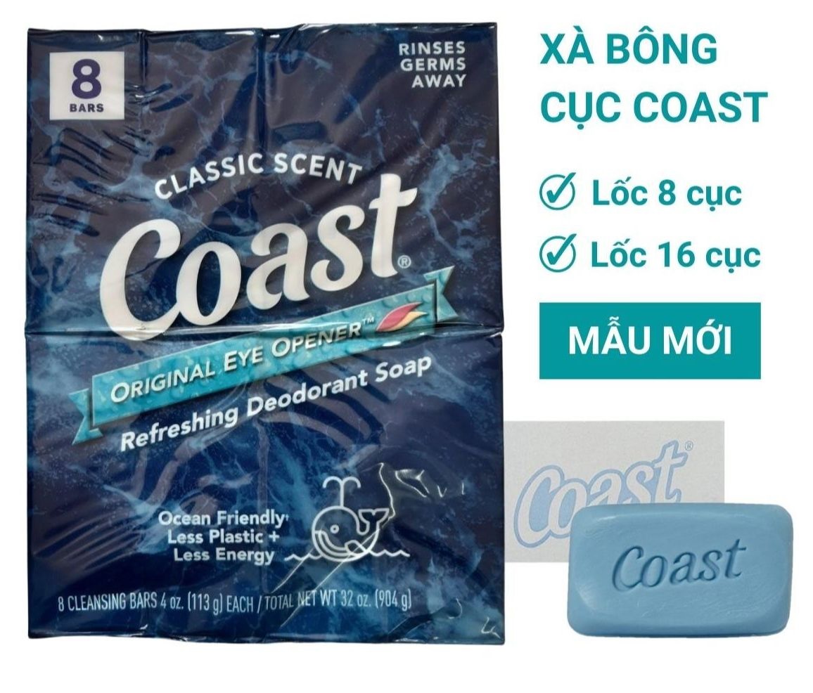 Bộ 4 Xà Bông cục Coast 113g của Mỹ