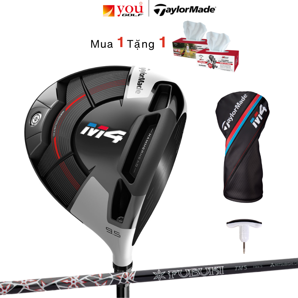 (Chính Hãng) Gậy Golf Driver Nam Taylormade M4 - Gậy Driver 10.5 Flex S - New Có Kèm Wrench Tool