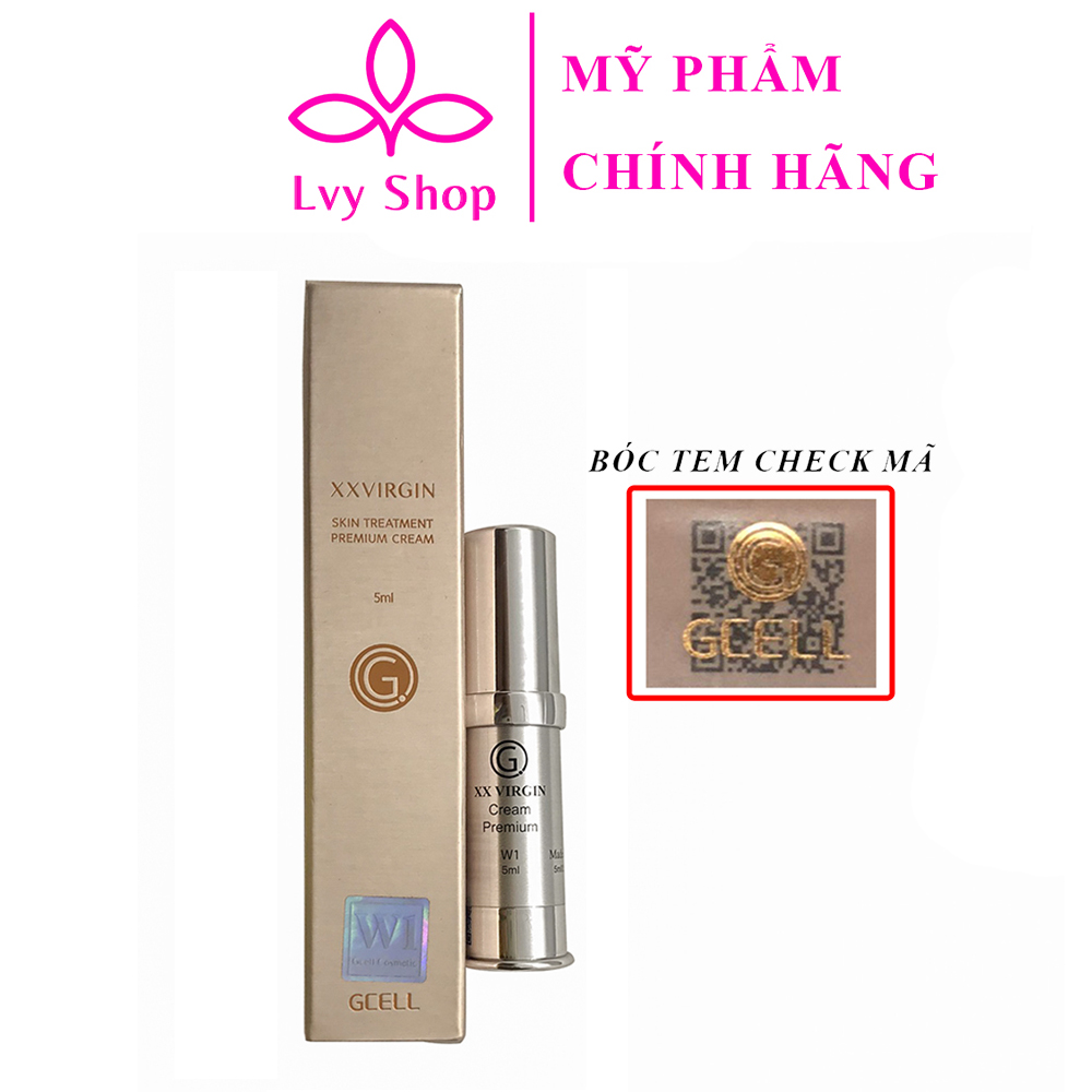 Kem làm hồng vùng kín xxvirgin w1 gcell lọ 5ml hàn quốc lvy shop trẻ hóa cô bé lấy lại thanh xuân
