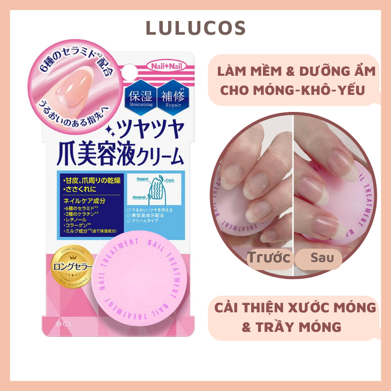 Kem dưỡng móng treatmeant cho móng yếu & khô nail&nail nhật bản