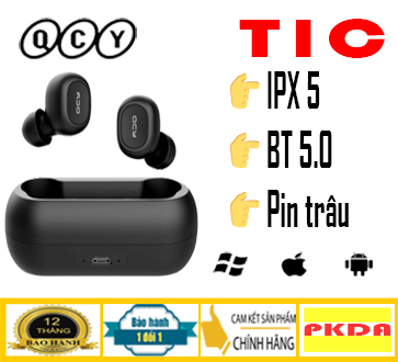 QCY T1C Tai nghe Bluetooth QCY ( BẢO HÀNH : 12 THÁNG - 1 ĐỔI 1 )