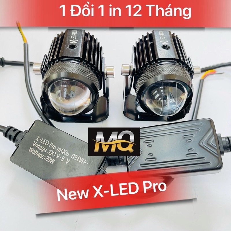 Đèn trợ sáng mini bi cầu 2 mầu cost vàng pha trắng gom ánh sáng