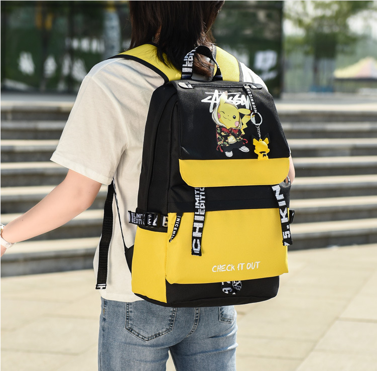 Balo nữ đi học thời trang hình Pikachu - Cặp đi học nữ cute