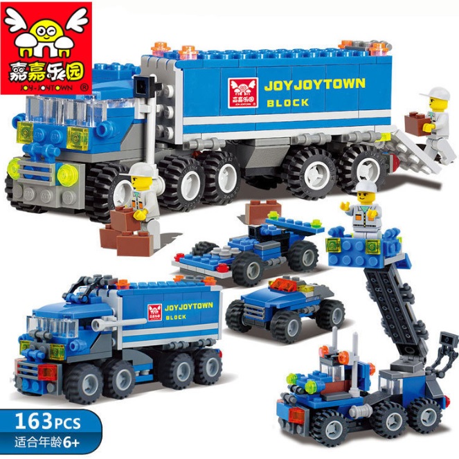 Bộ Lego Xếp Hình Xe Tải Vận Chuyển Hàng 5 Trong 1