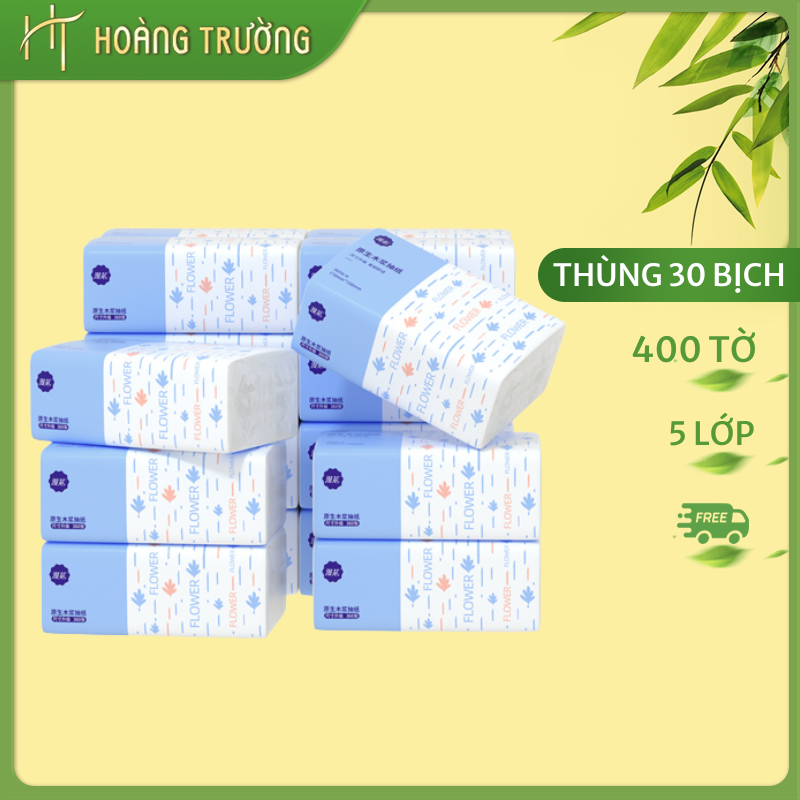 Giấy Lau Tay Mềm Mại Thân Thiện Môi Trường 5 lớp (400 Tờ) LSM400