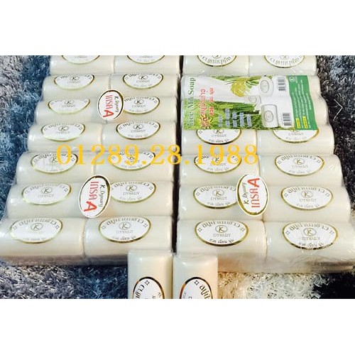 Xà phòng gạo sữa dê bánh dài Thái Lan