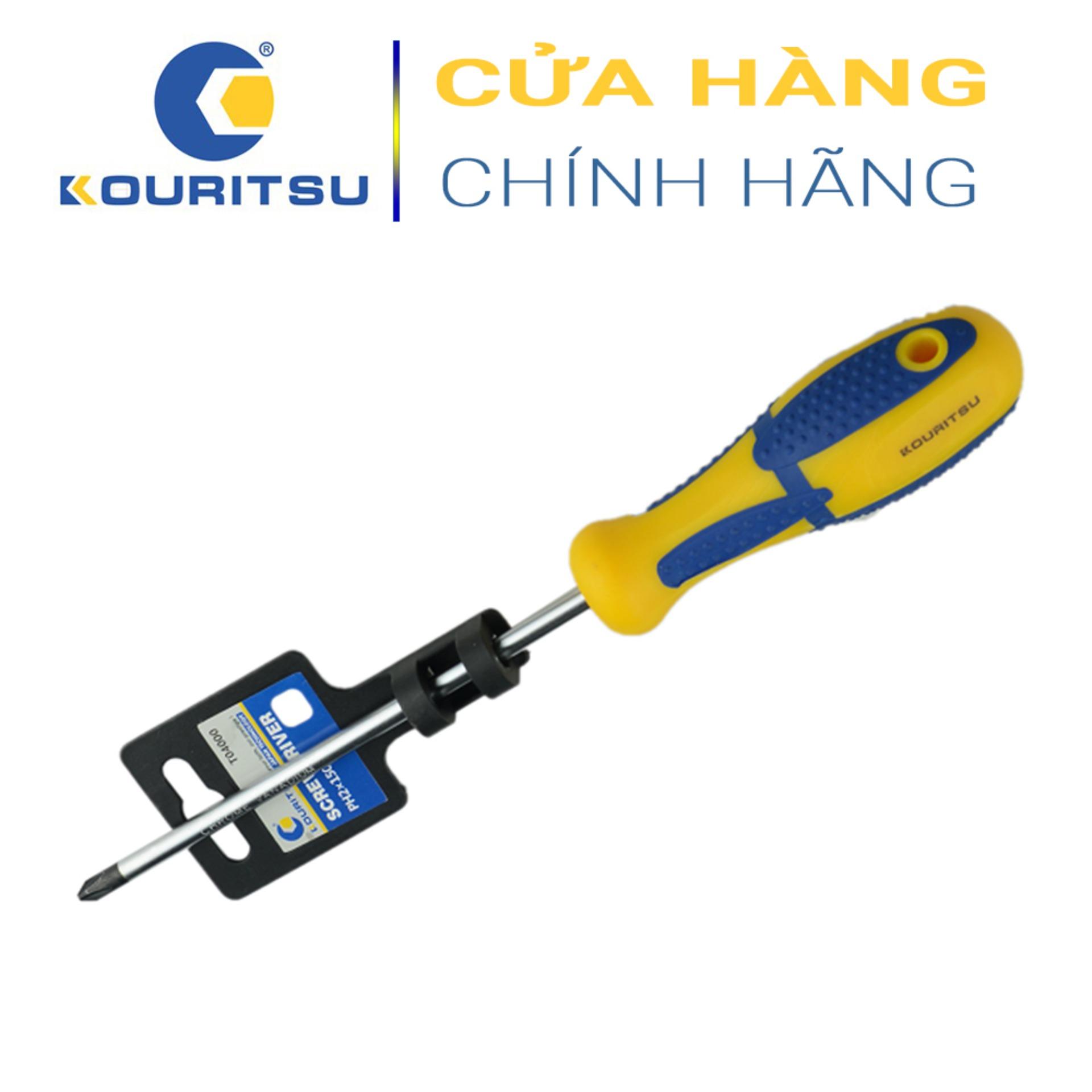 Tuốc nơ vít 4 cạnh, kích cỡ đầu vít PH1x100mm, Kouritsu