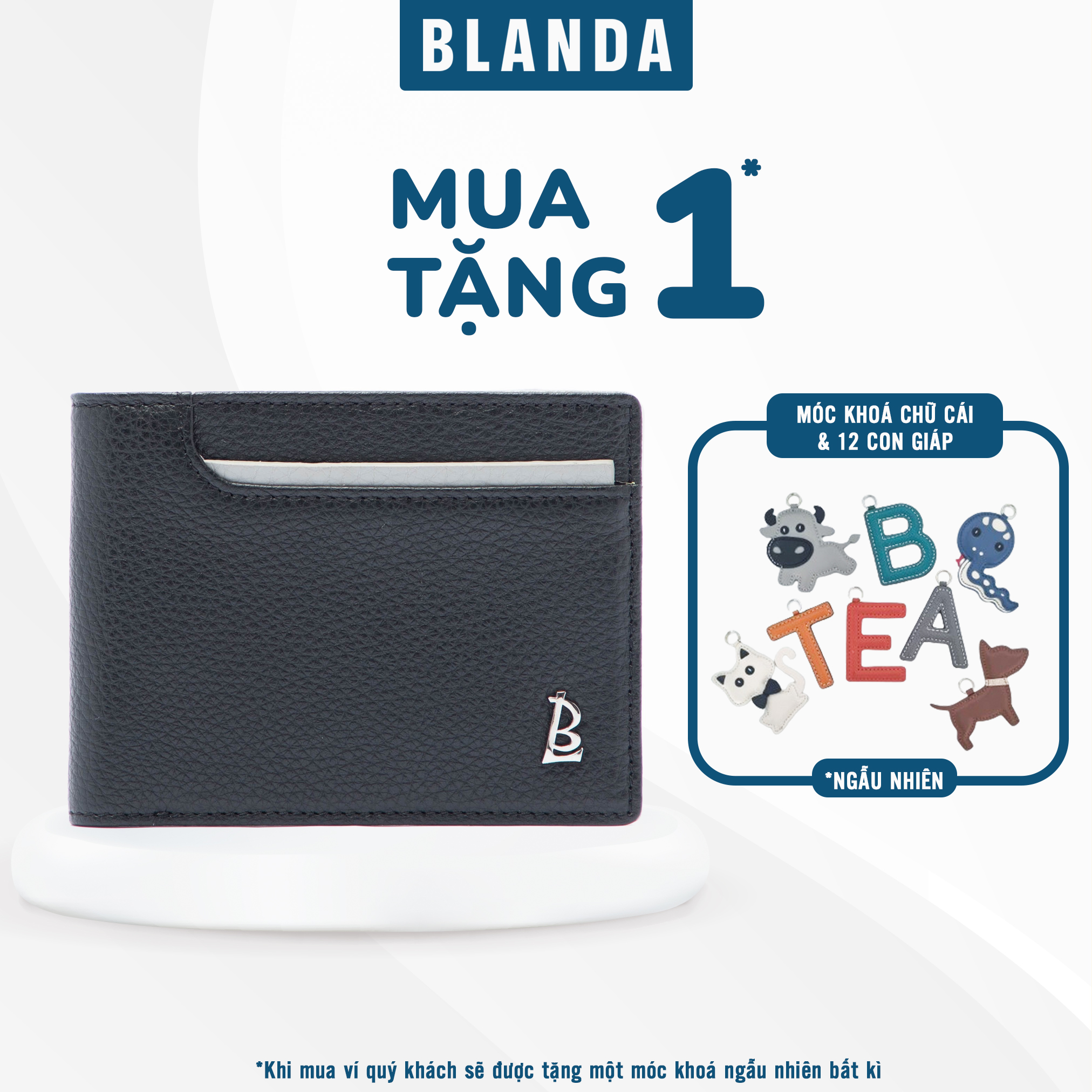 Ví ngang nam phối màu chất liệu da bò cao cấp nhập khẩu từ ý blanda 7vndp48