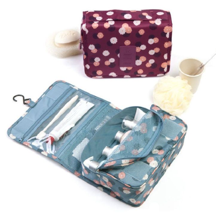 TÚI TREO MỸ PHẨM NHIỀU NGĂN GẤP GỌN NHIỀU MÀU_Túi đựng đồ du lịch Túi gấp sắp xếp giỏ mỹ phẩm túi mỹ phẩm du lịch mini túi trang điểm túi phụ kiện makeup túi đồ cá nhân túi đựng đồ lót