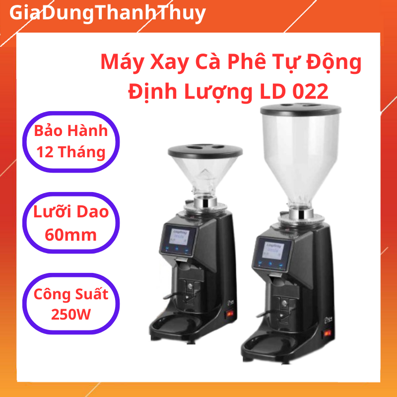 Máy xay cafe ld 022, máy xay cafe 022 tự động định lượng