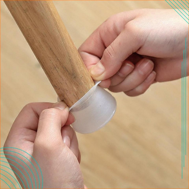 [HCM]Miếng lót chân bàn ghế chống trượt chống ồn ( 4 miếng )
