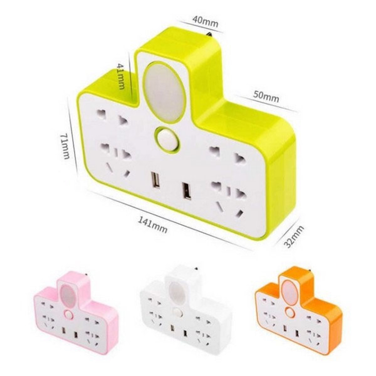 Bộ chia ổ điện 2 cổng usb