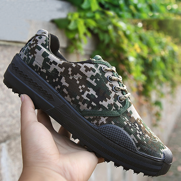 Giày Lính Thấp Cổ Chiến Thuật Giá Rẻ - Giày Quân Đội Rằn Ri