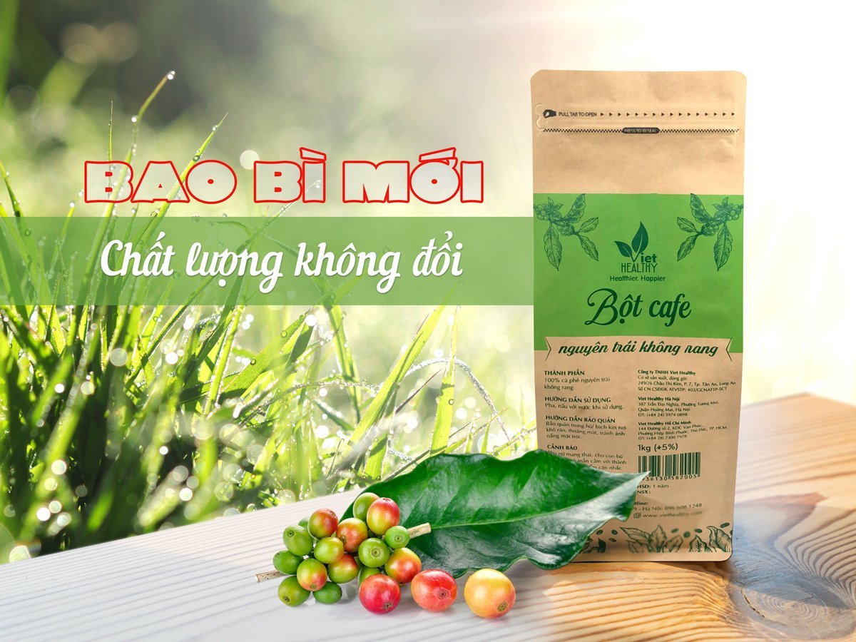 Tặng 30 túi lọc cà phê - bột cà phê nguyên trái, không rang 1kg viethealthy - bột cà phê thải độc đại tràng gerson giúp gan khỏe, da sáng, dáng thon, giúp cảm cân, giảm nấm candida - coffee enema/ coffee detox